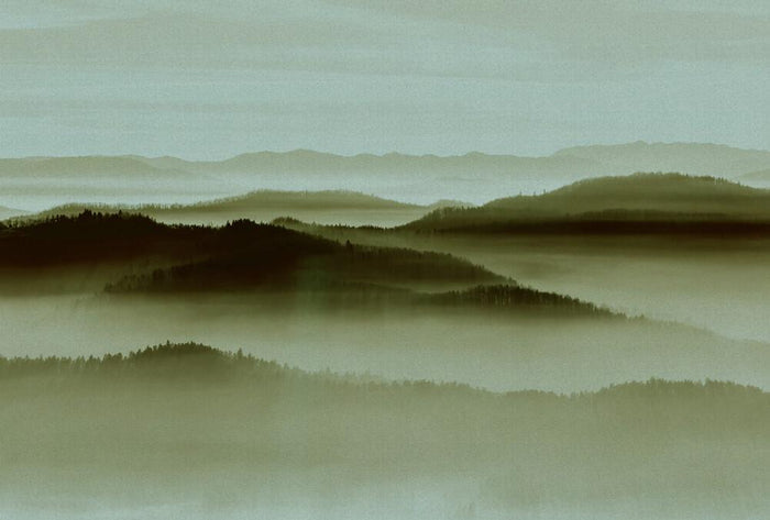 Horizon - Custom Sized Wallpaper Mural (per m2) - Beige/Green