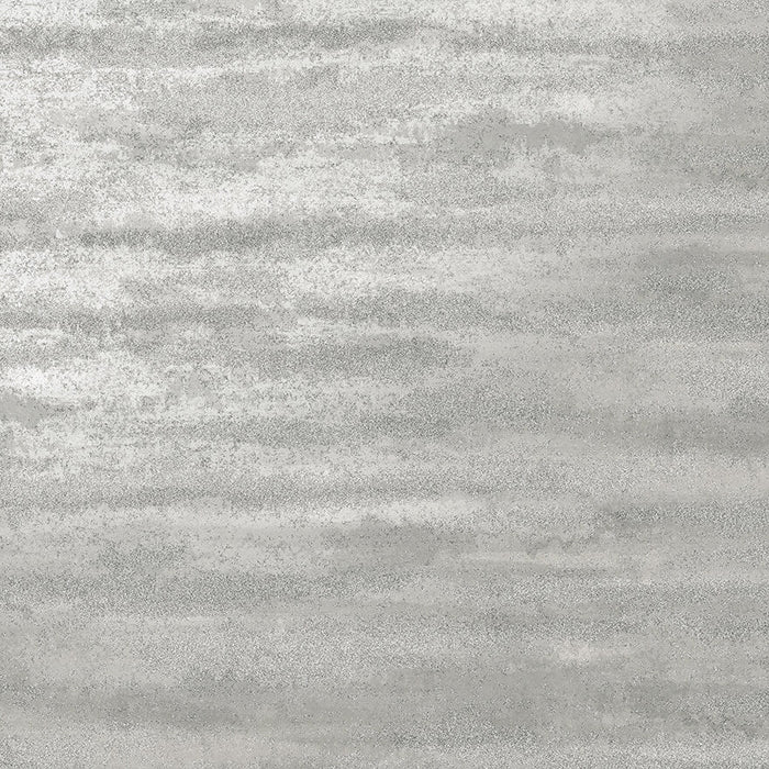 Dove-grey glass-bead wallpaper with hazy horizontal bands — flat pattern detail