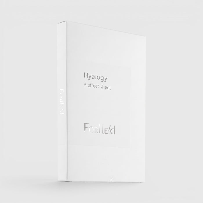 Shop Rescue Spa Hyalogy P-effect Sheet eye mask packaging in a minimalist white box for skin rejuvenation.