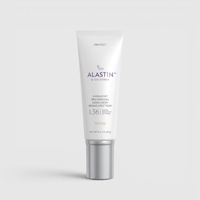 Shop Rescue Spa HydraTint Pro Mineral Sunscreen SPF 36 in a white tube for broad-spectrum face protection.