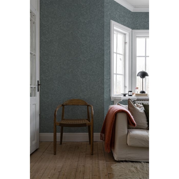 Idun Floral Symphony Wallpaper - Blue