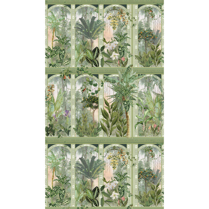 In the Temple Hybrid Mural Wallpaper