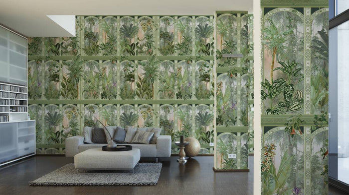 In the Temple Hybrid Mural Wallpaper