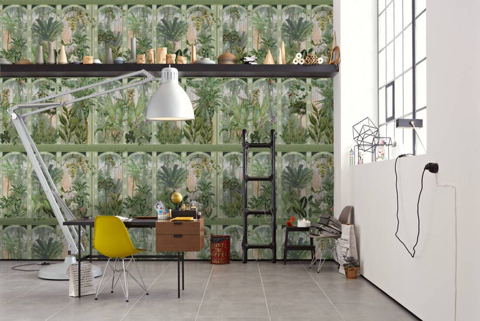 In the Temple Hybrid Mural Wallpaper