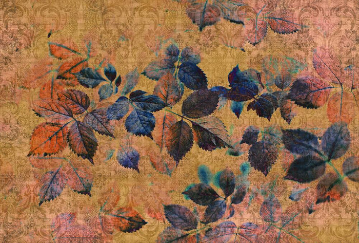 Indian Summer - Custom Sized Wallpaper Mural (per m2) - Orange