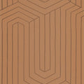 Infini Wallpaper - Camel Cuivre