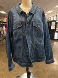Jacket Denim By Talbots In Blue Denim, Size:3X