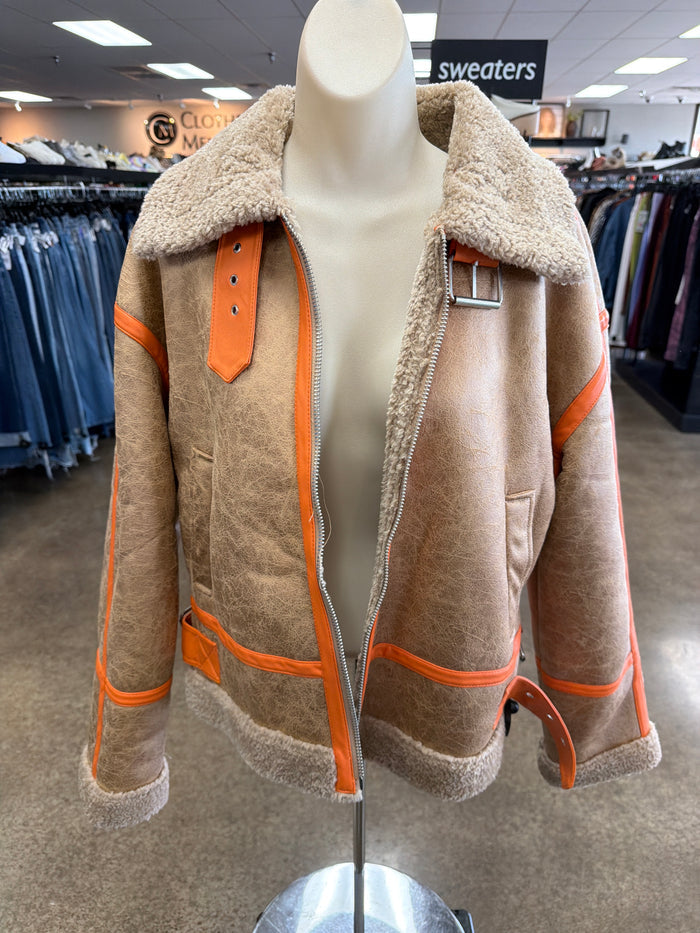 Jacket Other By Bdg In Brown & Orange, Size:L