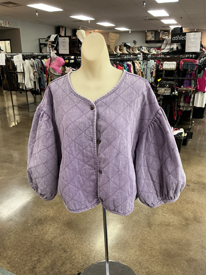 Jacket Other By Oddi In Purple, Size:L