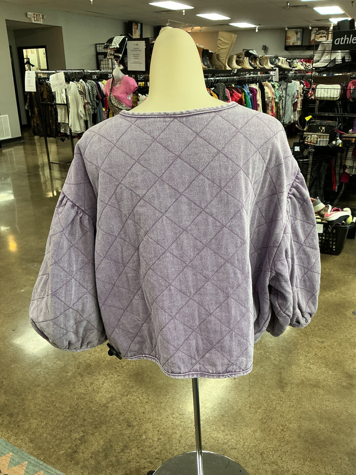 Jacket Other By Oddi In Purple, Size:L