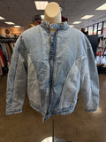 Jacket Puffer & Quilted By Wild Fable In Blue Denim, Size:Xs