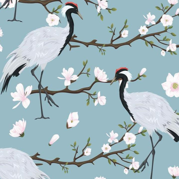 Japanese Cranes mural