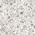 Jardin De Giverny Vinyl Wallpaper - Blanc Noir