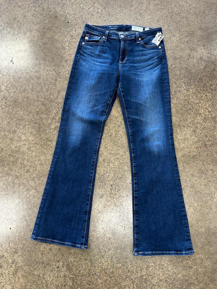Jeans Boot Cut By Adriano Goldschmied In Blue Denim, Size:6