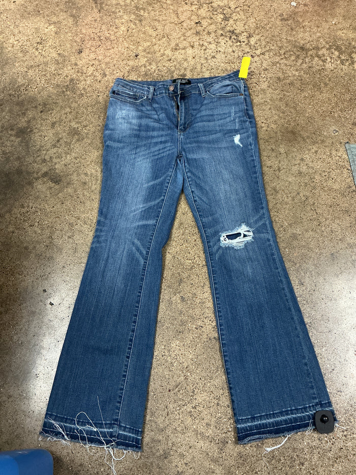 Jeans Boot Cut By Judy Blue In Blue Denim, Size:14