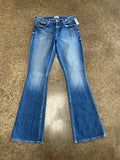 Jeans Boot Cut By L Agence In Blue Denim, Size:6