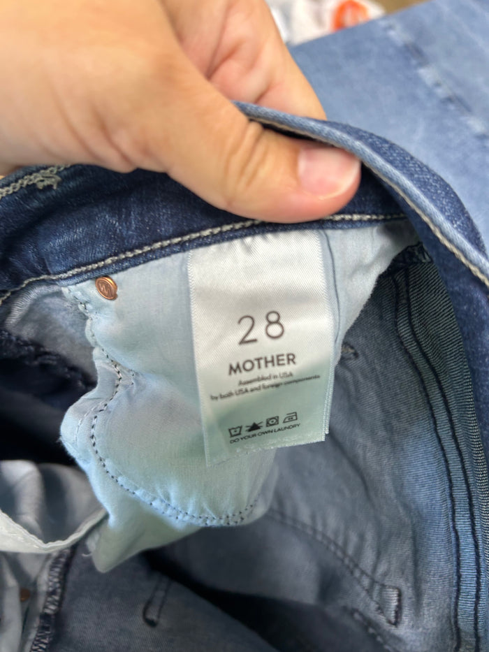 Jeans Designer By Mother In Blue Denim, Size:6