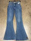 Jeans Flared By A Loves A In Blue Denim, Size:2