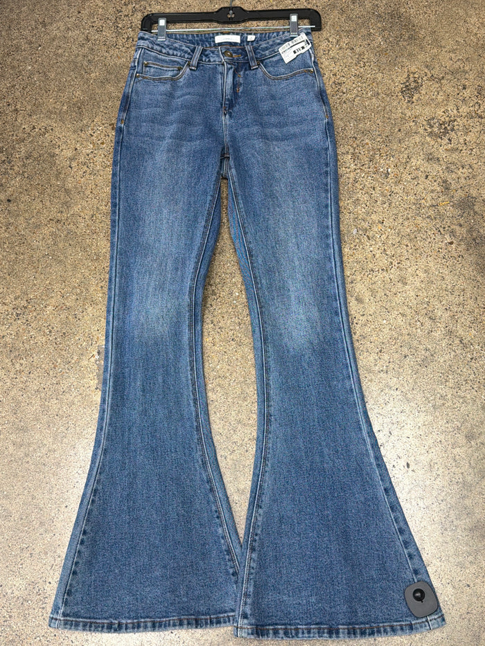 Jeans Flared By A Loves A In Blue Denim, Size:2
