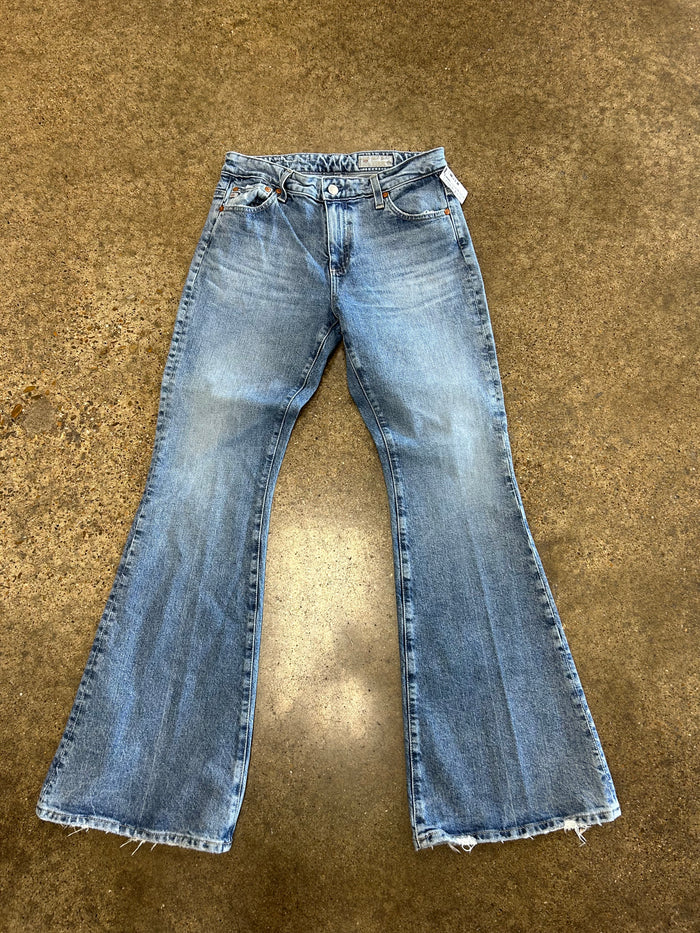 Jeans Flared By Adriano Goldschmied In Blue Denim, Size:6
