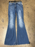 Jeans Flared By Judy Blue In Blue Denim, Size:6