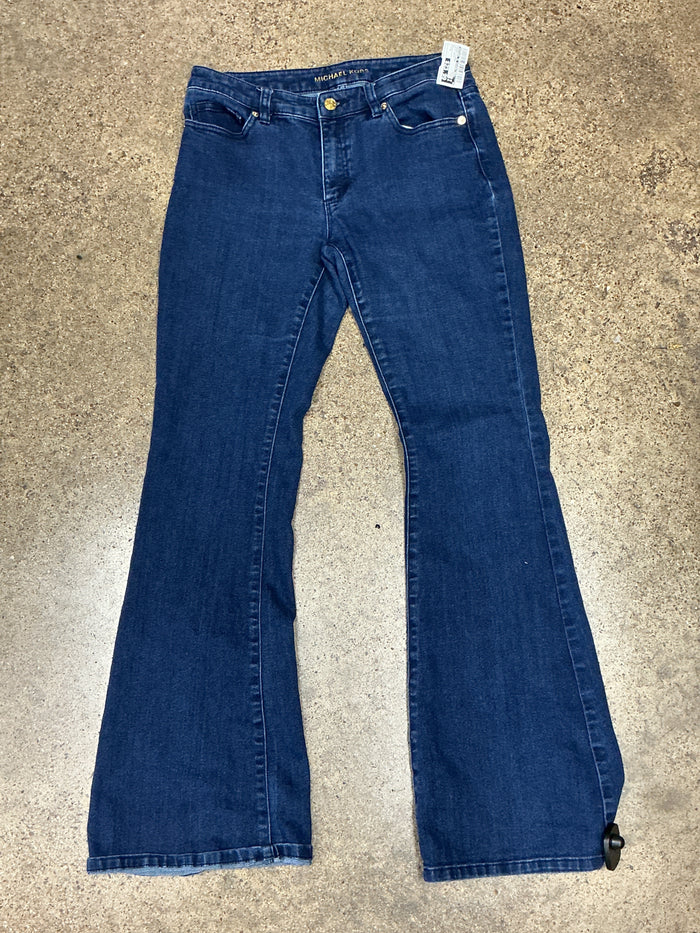 Jeans Flared By Michael By Michael Kors In Blue Denim, Size:6