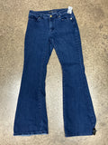 Jeans Flared By Michael By Michael Kors In Blue Denim, Size:6