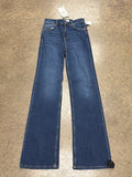 Jeans Flared By Zara In Blue Denim, Size:4