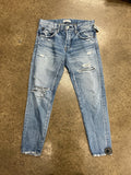 Jeans Skinny By Moussy In Blue Denim, Size:4