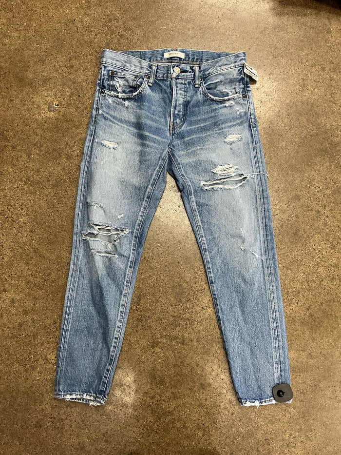 Jeans Skinny By Moussy In Blue Denim, Size:4