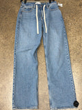 Jeans Straight By Abercrombie And Fitch In Blue Denim, Size:2