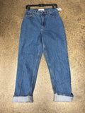 Jeans Straight By Abercrombie And Fitch In Blue Denim, Size:6
