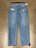 Jeans Straight By American Eagle In Blue Denim, Size:6