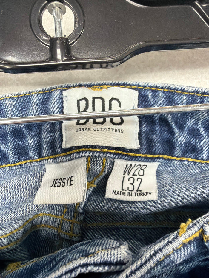 Jeans Straight By Bdg In Blue Denim, Size:6