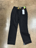 Jeans Straight By Clothes Mentor In Black Denim, Size:10
