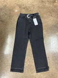 Jeans Straight By Clothes Mentor In Black Denim, Size:6