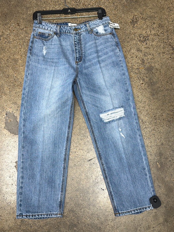 Jeans Straight By Clothes Mentor In Blue Denim, Size:4