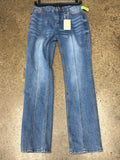 Jeans Straight By Clothes Mentor In Blue Denim, Size:S