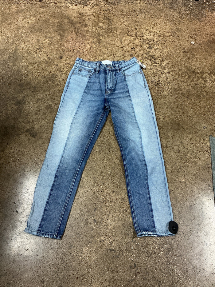 Jeans Straight By Current/Elliott In Blue Denim, Size:4