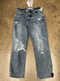 Jeans Straight By Daze In Blue Denim, Size:6