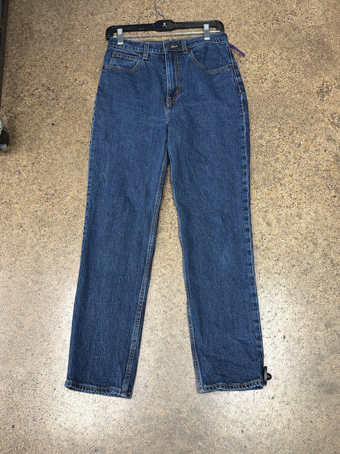 Jeans Straight By Levis In Blue Denim, Size:4
