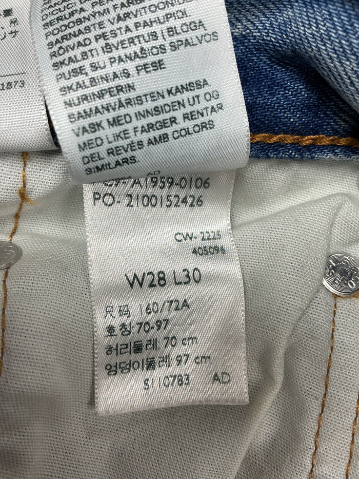 Jeans Straight By Levis In Blue Denim, Size:6