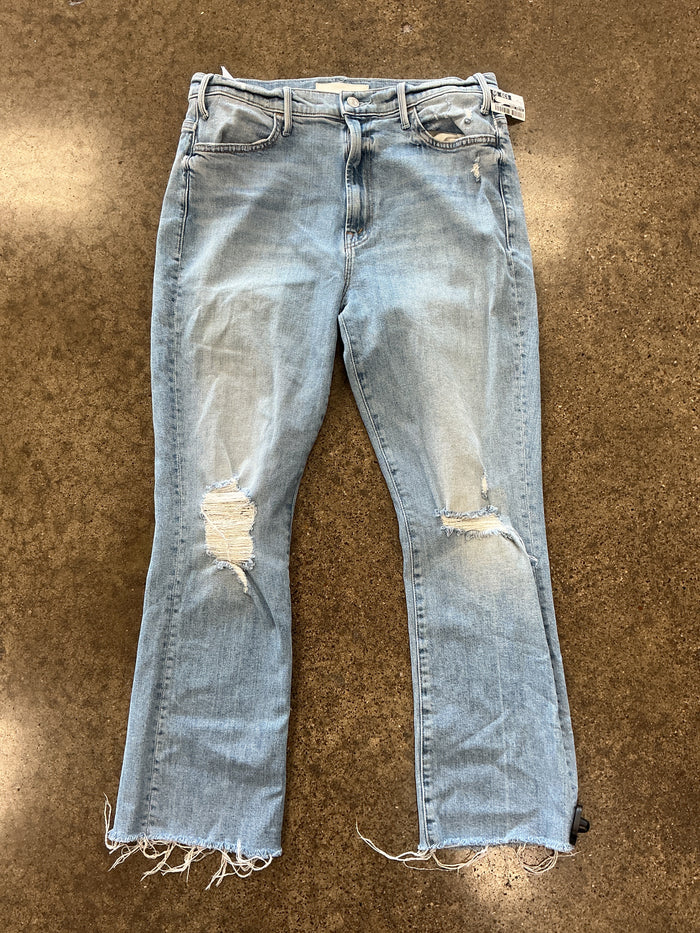 Jeans Straight By Mother Jeans, Size:14
