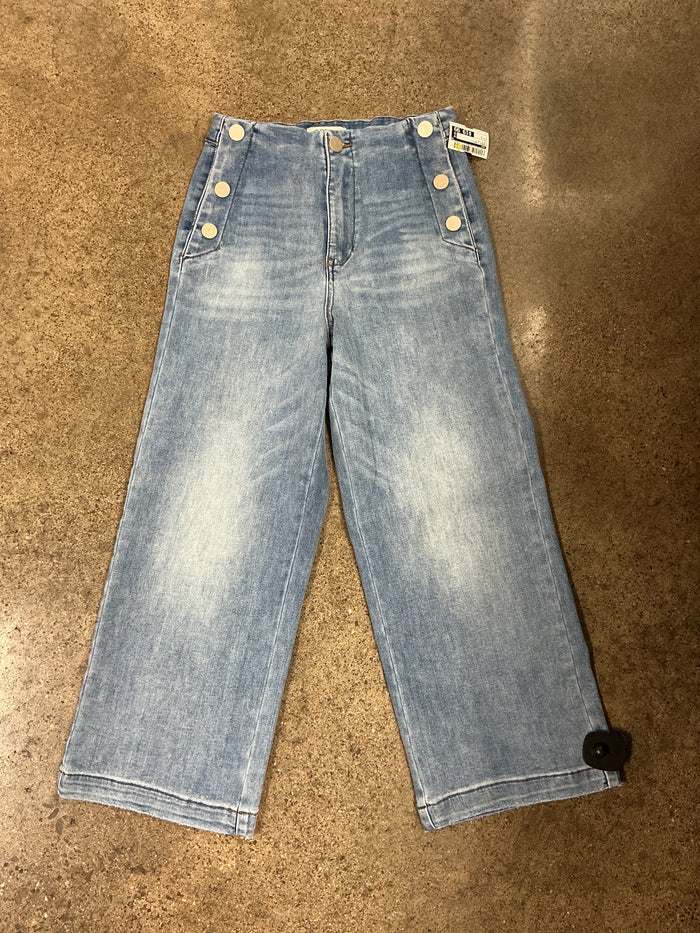 Jeans Straight By Oat In Blue Denim, Size:2