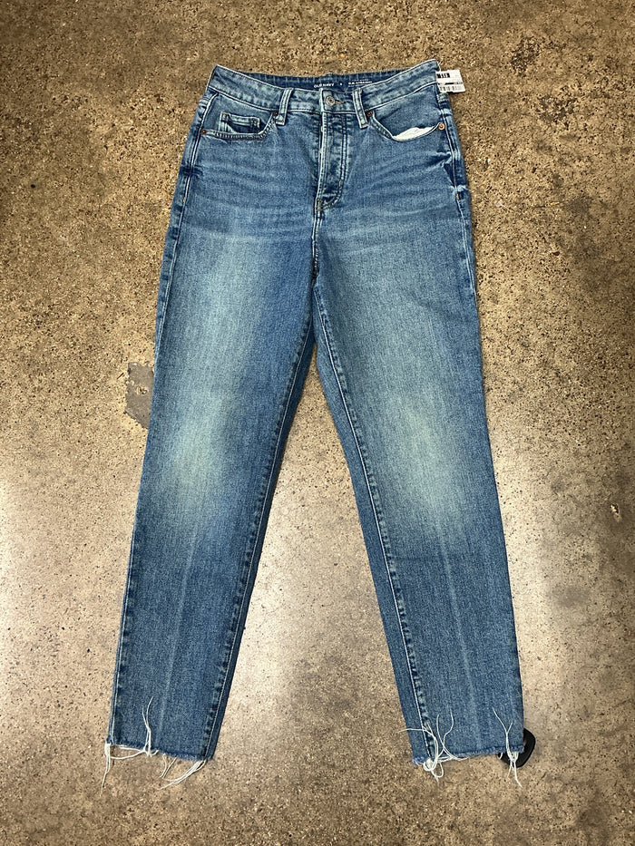 Jeans Straight By Old Navy In Blue Denim, Size:6
