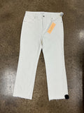 Jeans Straight By Risen In White, Size:1X