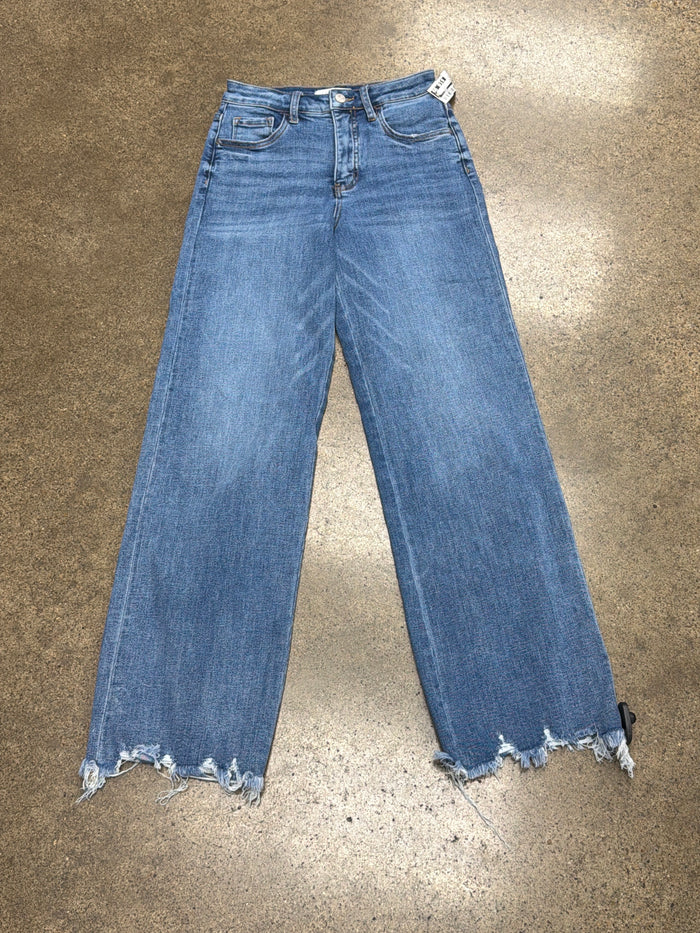 Jeans Straight By Vervet In Blue Denim, Size:2