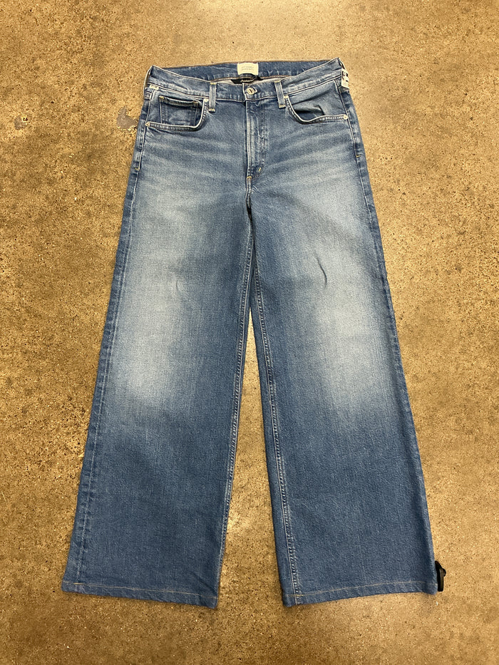 Jeans Wide Leg By Citizens Of Humanity In Blue Denim, Size:28