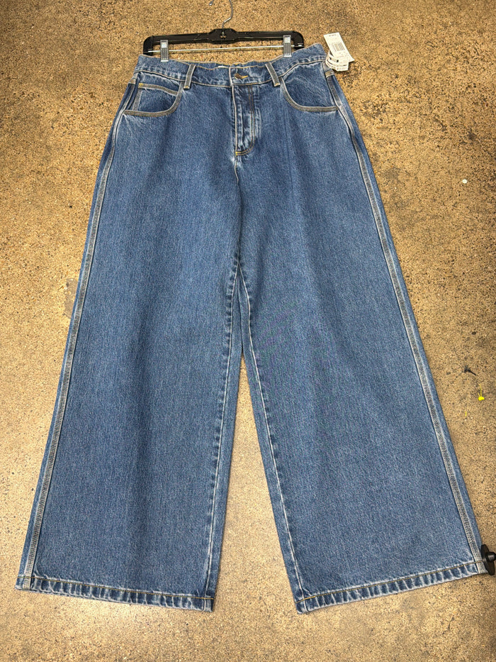 Jeans Wide Leg By Clothes Mentor In Blue Denim, Size: