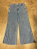 Jeans Wide Leg By Every In Blue Denim, Size:6
